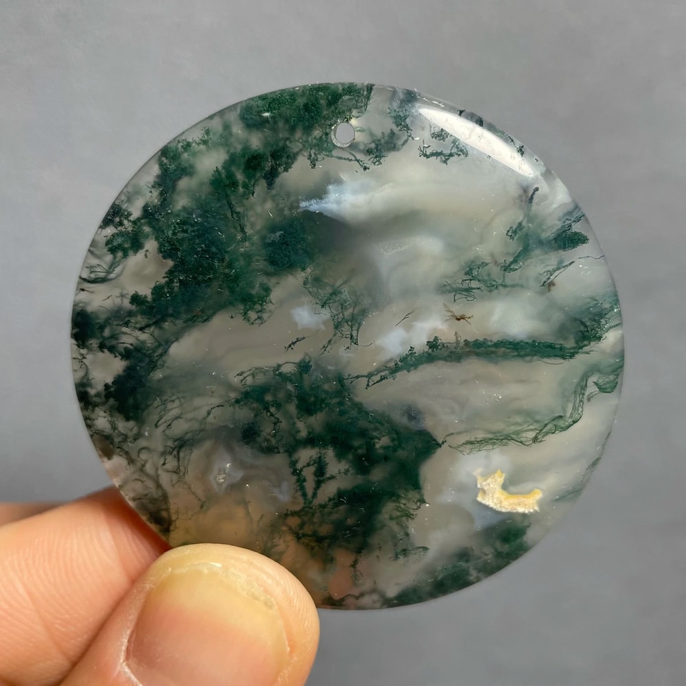 Natural Agate Crystal Pendant Polished Quartz Healing Stone For Feng Shui Jewelry Home Decor 4