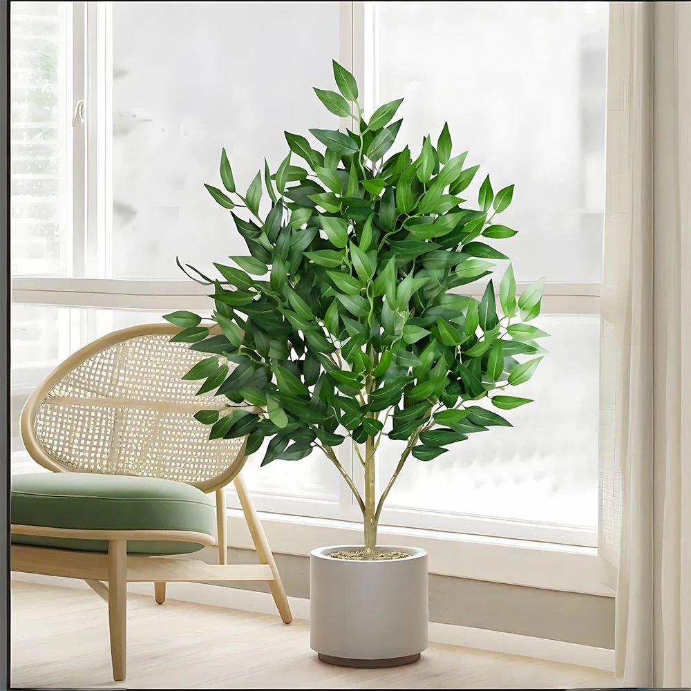 Artificial Eucalyptus Tree Plant 165252 In Tropical Willow Faux Greenery For Home Garden Decor 5