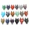 15in Wolf Head Crystal Pendant Hand Carved Natural Healing Stone Necklace Charm 1