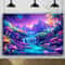 VIKAMA GlowintheDark Fantasy Forest Tapestry Luminous Wall Hanging For Bedroom Dorm Living Room D 2