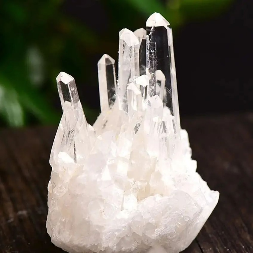 Natural White Crystal Cluster Raw Quartz Mineral Specimen Healing Stone For Home Decor 5
