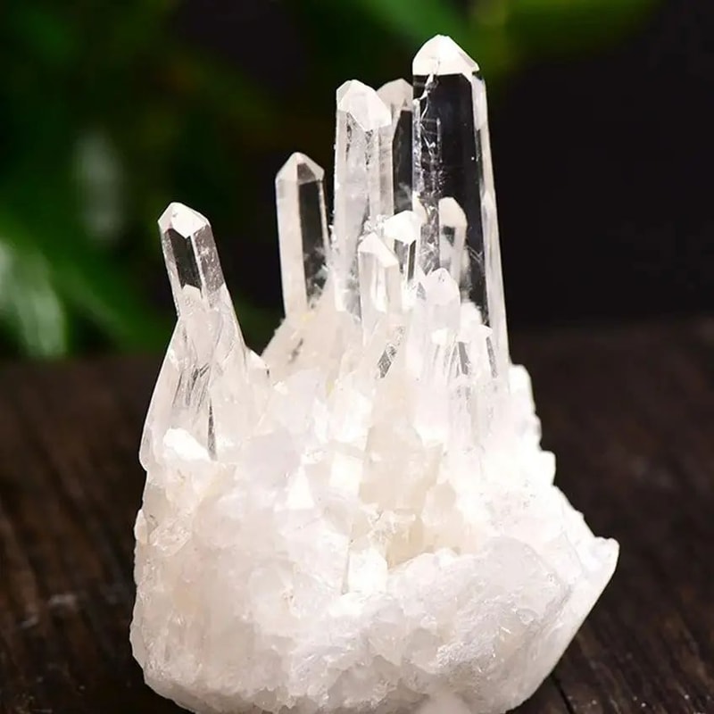 Natural White Crystal Cluster Raw Quartz Mineral Specimen Healing Stone For Home Decor 5