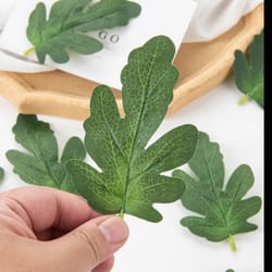 50pcs artificial watermelon leaves – faux greenery for diy crafts, wedding decor & scrapbooking