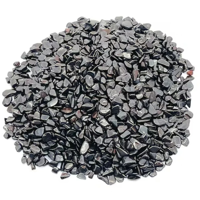 Natural Hematite Crystal Chips Polished Healing Stones For Decor Crafts Energy Balance 3