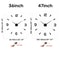 Large 3D DIY Wall Clock Luminous Silent Modern Wall Sticker Clock For Living Room Decor 2