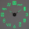 Large 3D DIY Wall Clock Luminous Silent Modern Wall Sticker Clock For Living Room Decor 12