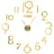 Large 3D DIY Wall Clock Luminous Silent Modern Wall Sticker Clock For Living Room Decor 15