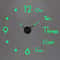 Large 3D DIY Wall Clock Luminous Silent Modern Wall Sticker Clock For Living Room Decor 20