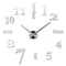 Large 3D DIY Wall Clock Luminous Silent Modern Wall Sticker Clock For Living Room Decor 25