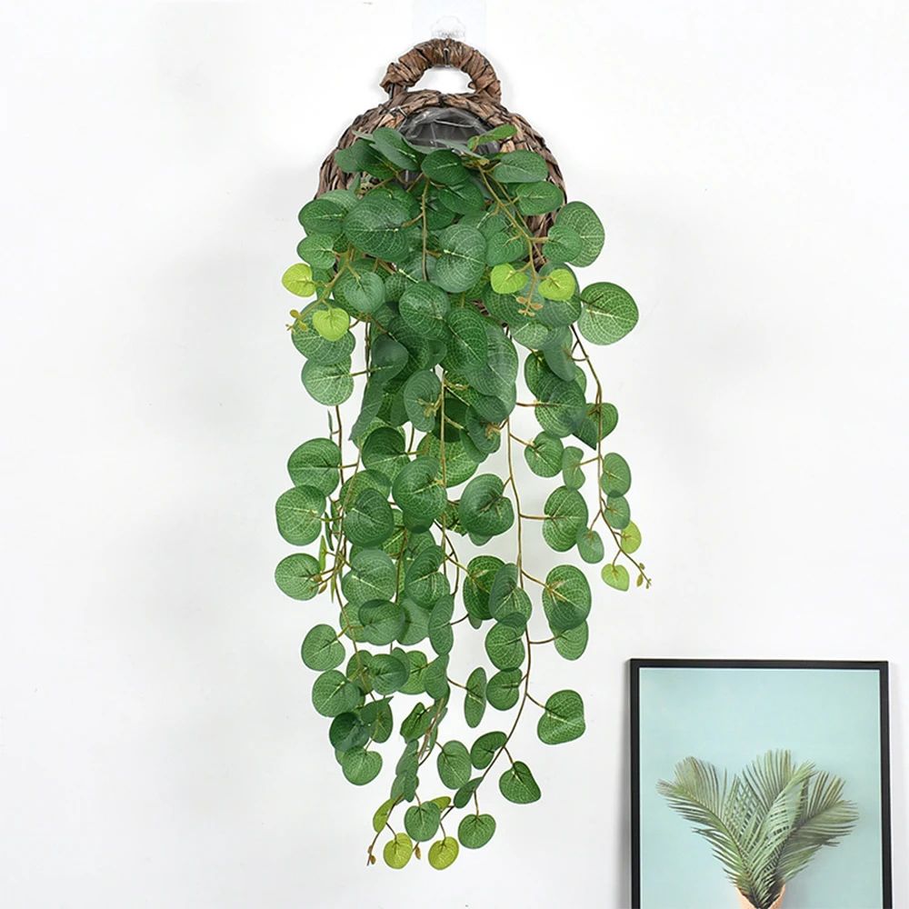 Artificial Eucalyptus Hanging Vines Tropical Fake Rattan Wall Decor For Home Wedding Balcony 0