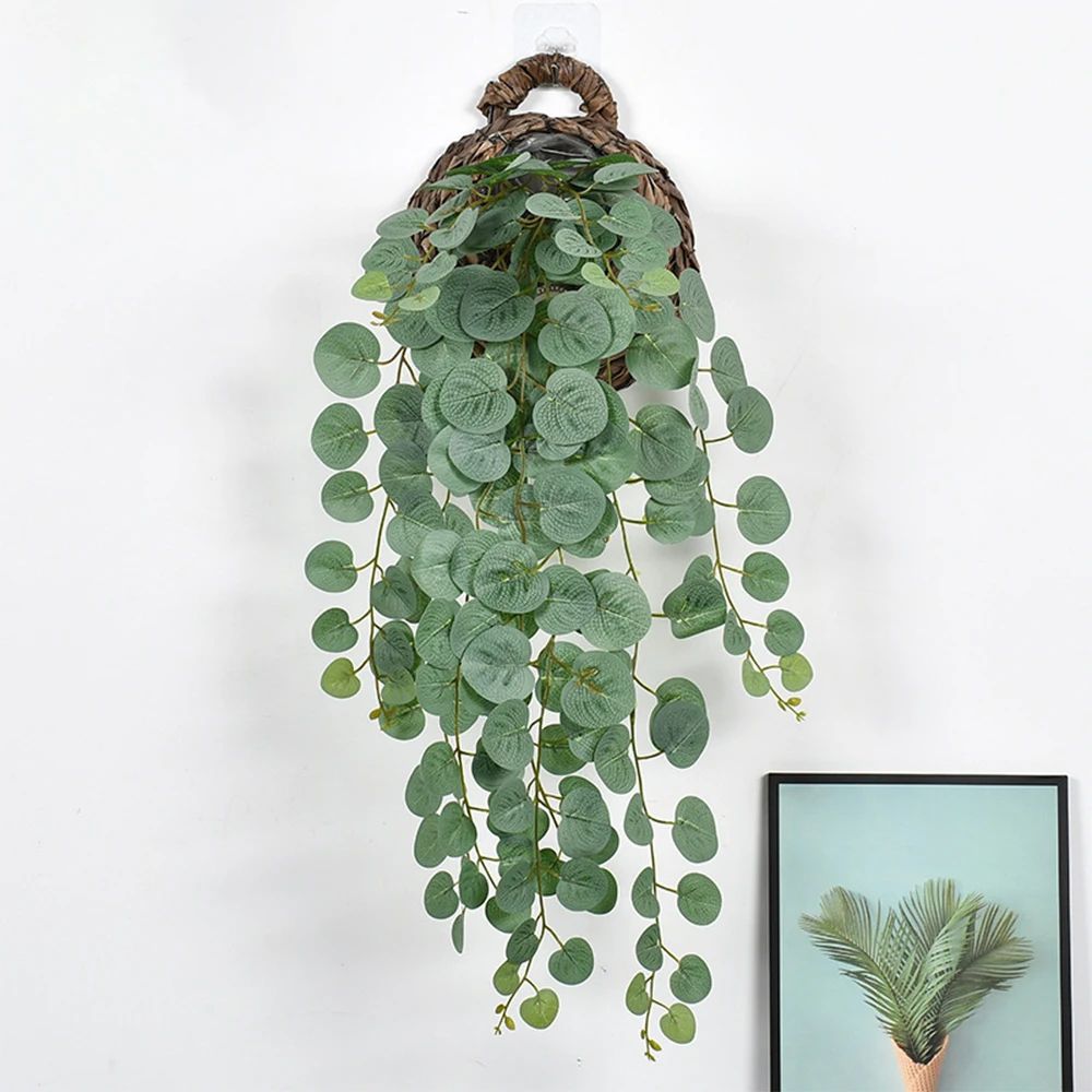 Artificial Eucalyptus Hanging Vines Tropical Fake Rattan Wall Decor For Home Wedding Balcony 5