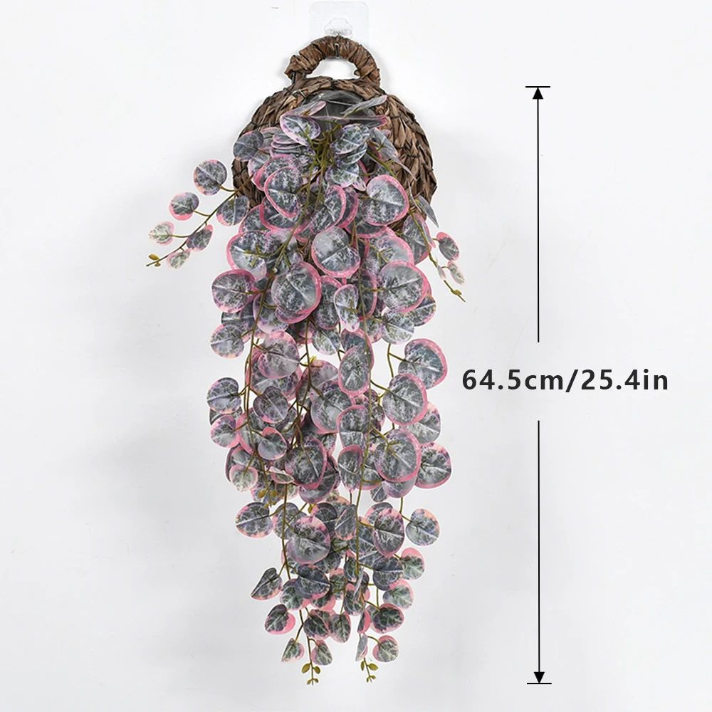 Artificial Eucalyptus Hanging Vines Tropical Fake Rattan Wall Decor For Home Wedding Balcony 11