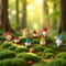 8pcs Mini Dwarf Garden Figurines Blind Bag Cute Micro Landscape DIY Decoration Set 1