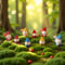 8pcs Mini Dwarf Garden Figurines Blind Bag Cute Micro Landscape DIY Decoration Set 1