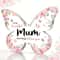 Butterfly Acrylic Plaque For Mum Elegant Mothers Day Birthday Gift Keepsake 0