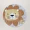 Cute Lion Round Plush Carpet Soft Fluffy Kids Room Animal Rug For Living Room Play Area 2