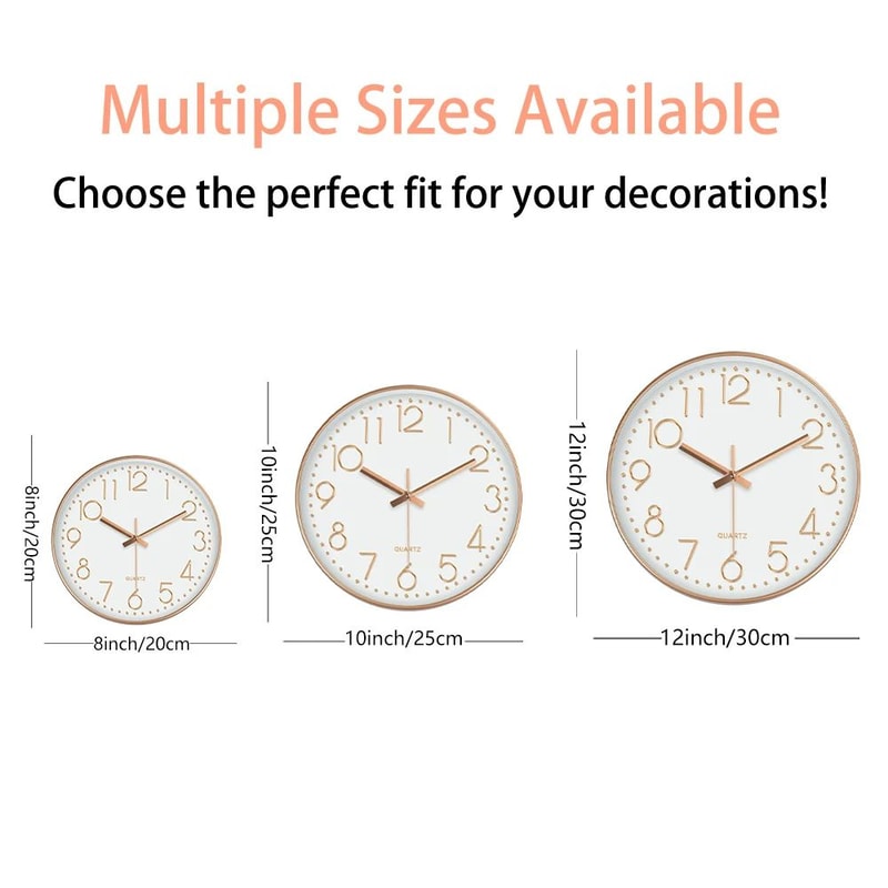 Minimalist Silent Quartz Wall Clock Modern Square Digital Style Clock For Home Office 5
