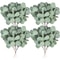 Silk Eucalyptus Leaves Artificial Plant Set 10pcs Faux Greenery For DIY Wedding Home Decor 0