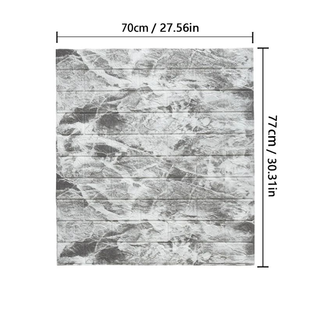 3D SelfAdhesive Brick Wall Panels Waterproof Foam Peel Stick Wallpaper For Home Decor 9