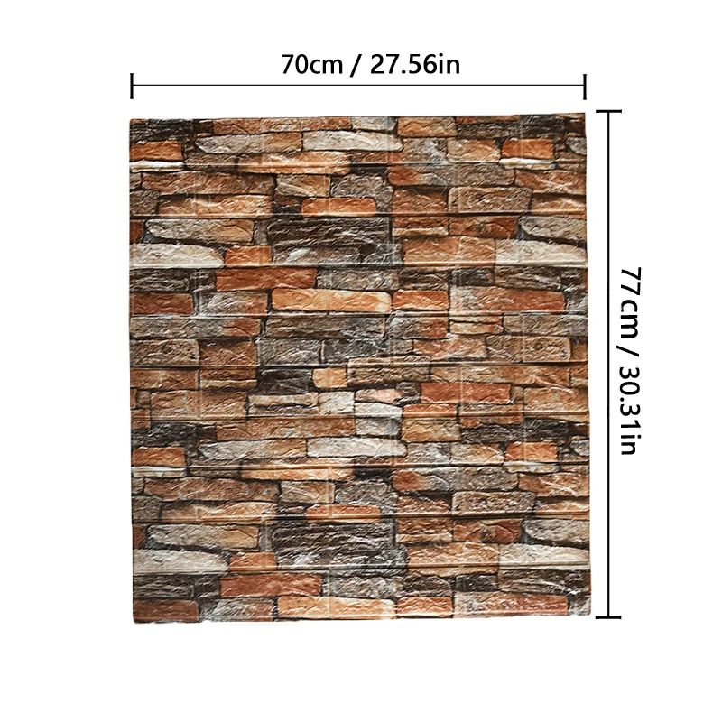 3D SelfAdhesive Brick Wall Panels Waterproof Foam Peel Stick Wallpaper For Home Decor 10