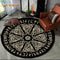 Viking Valknut Tree Of Life Round Rug NonSlip Nordic Area Carpet For Living Room Bedroom Decor 12