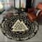 Viking Valknut Tree Of Life Round Rug NonSlip Nordic Area Carpet For Living Room Bedroom Decor 15
