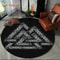 Viking Valknut Tree Of Life Round Rug NonSlip Nordic Area Carpet For Living Room Bedroom Decor 22
