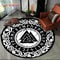 Viking Valknut Tree Of Life Round Rug NonSlip Nordic Area Carpet For Living Room Bedroom Decor 23