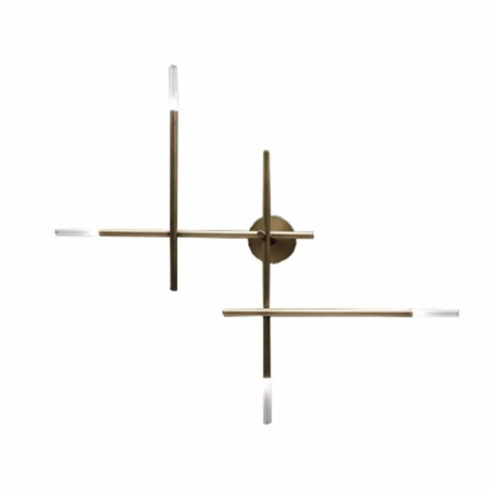 Nordic Cross LED Wall Lamp Modern Minimalist Line Art Sconce For Living Room Bedroom Lighting 5