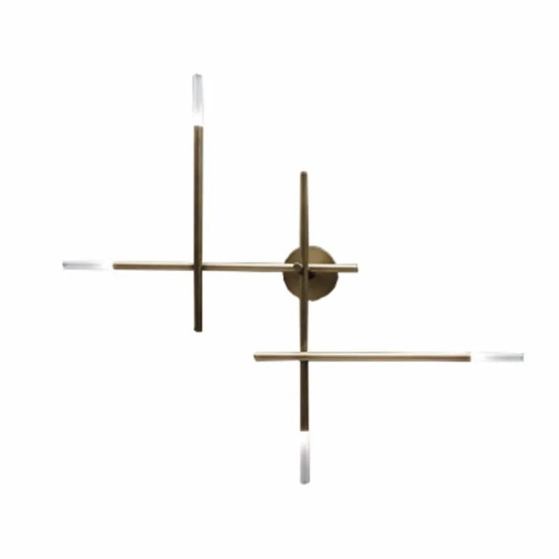 Nordic Cross LED Wall Lamp Modern Minimalist Line Art Sconce For Living Room Bedroom Lighting 5