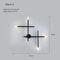 Nordic Cross LED Wall Lamp Modern Minimalist Line Art Sconce For Living Room Bedroom Lighting 8