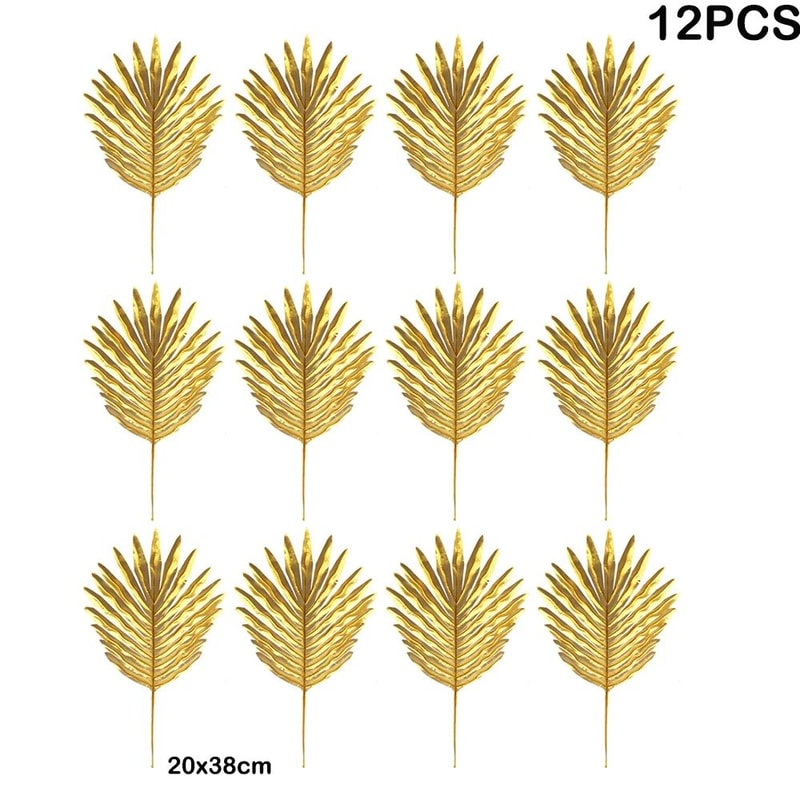 Artificial Tropical Palm Leaves Faux Jungle Decor For Hawaiian Luau Safari Party Decorations 16