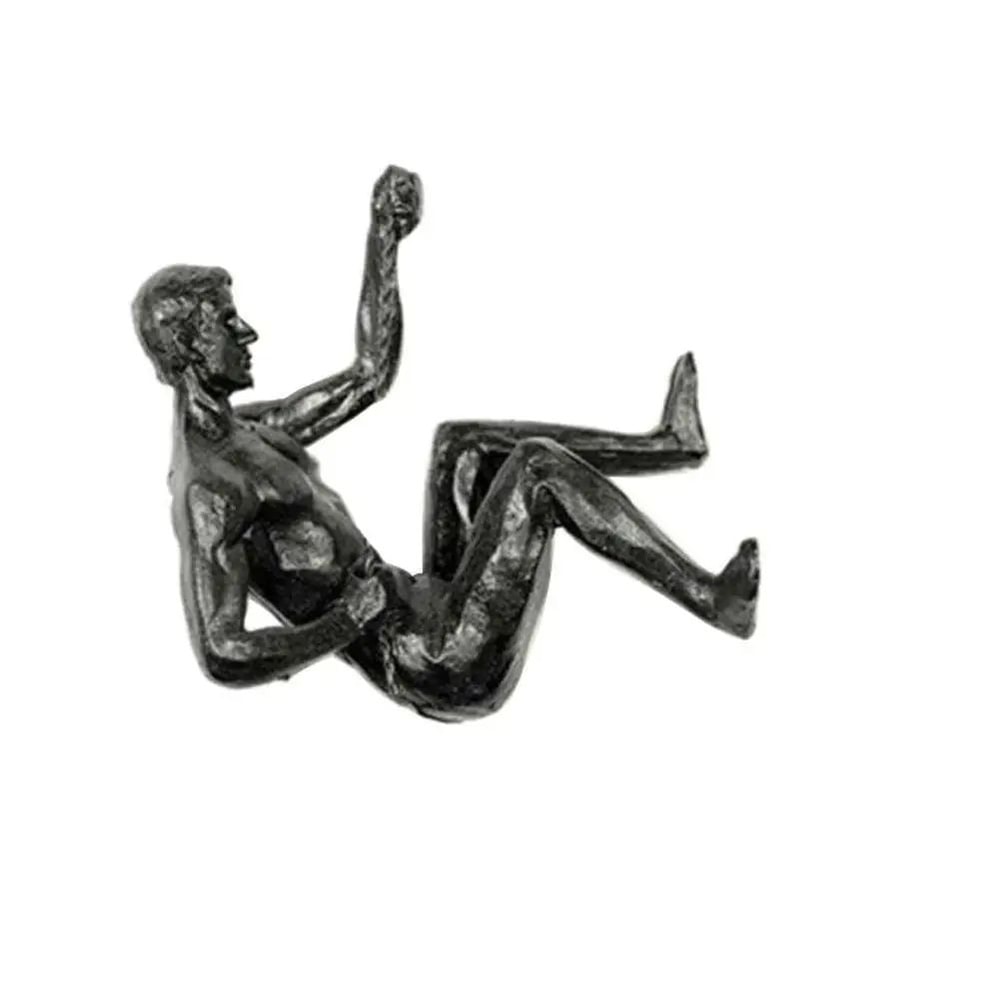 Modern Climbing Man Wall Sculpture Minimalist Resin Athlete Wall Art Decor 1