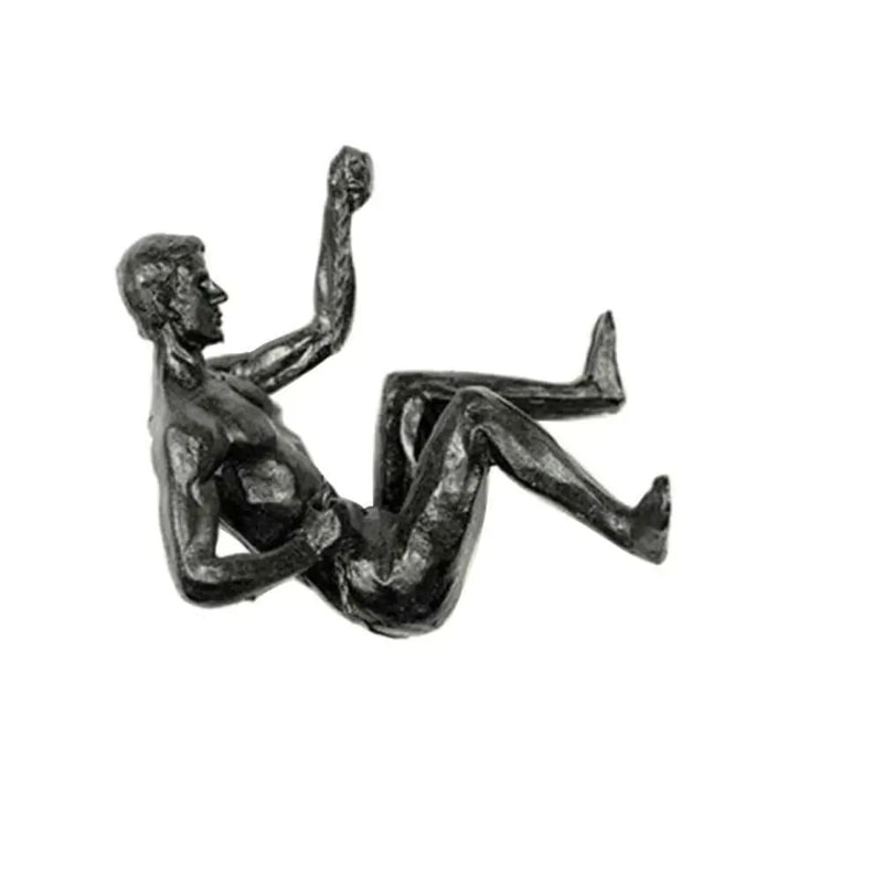 Modern Climbing Man Wall Sculpture Minimalist Resin Athlete Wall Art Decor 1