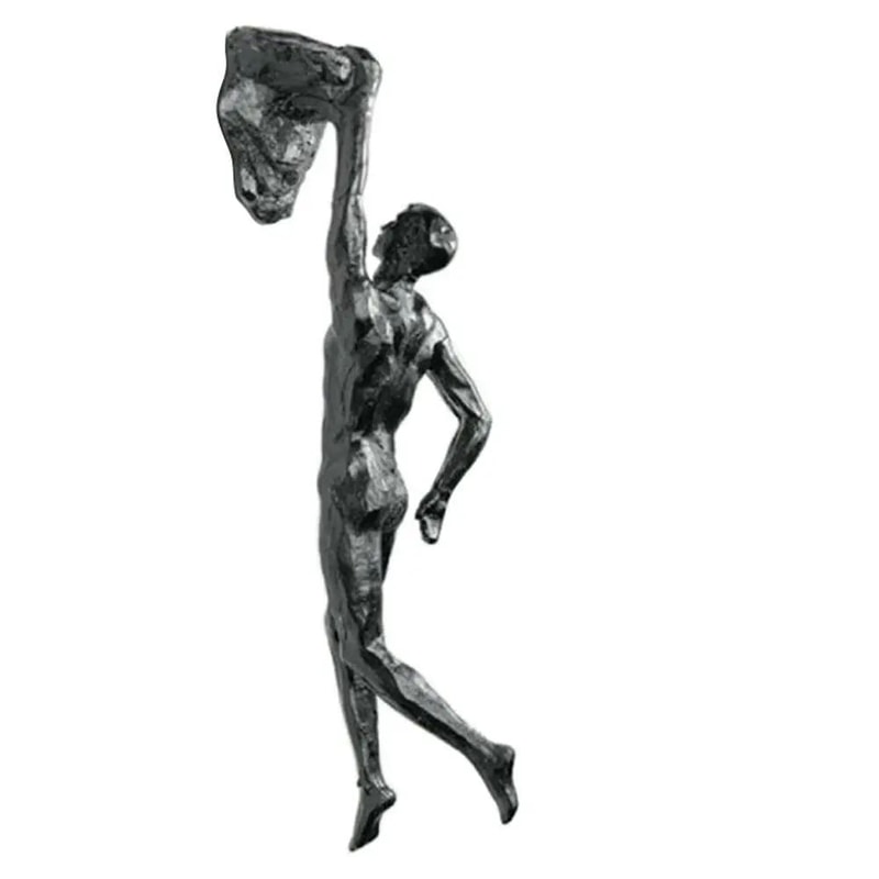 Modern Climbing Man Wall Sculpture Minimalist Resin Athlete Wall Art Decor 4