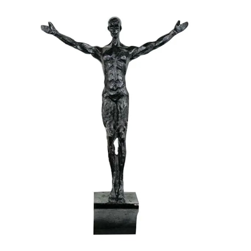 Modern Climbing Man Wall Sculpture Minimalist Resin Athlete Wall Art Decor 5