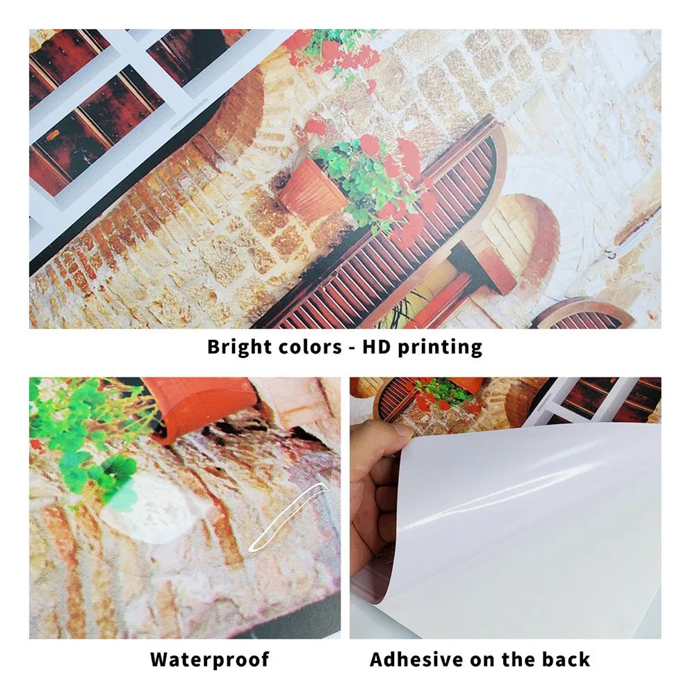 3D Beach Window View Wall Sticker Ocean Sky Landscape Peel Stick PVC Wallpaper 2