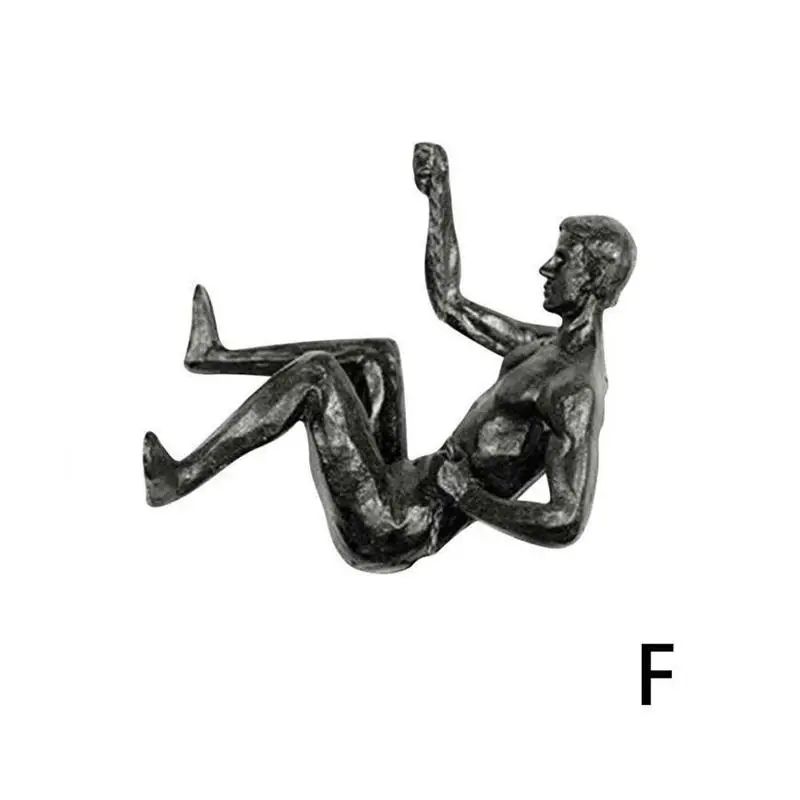 Modern Climbing Man Wall Sculpture Minimalist Resin Athlete Wall Art Decor 11