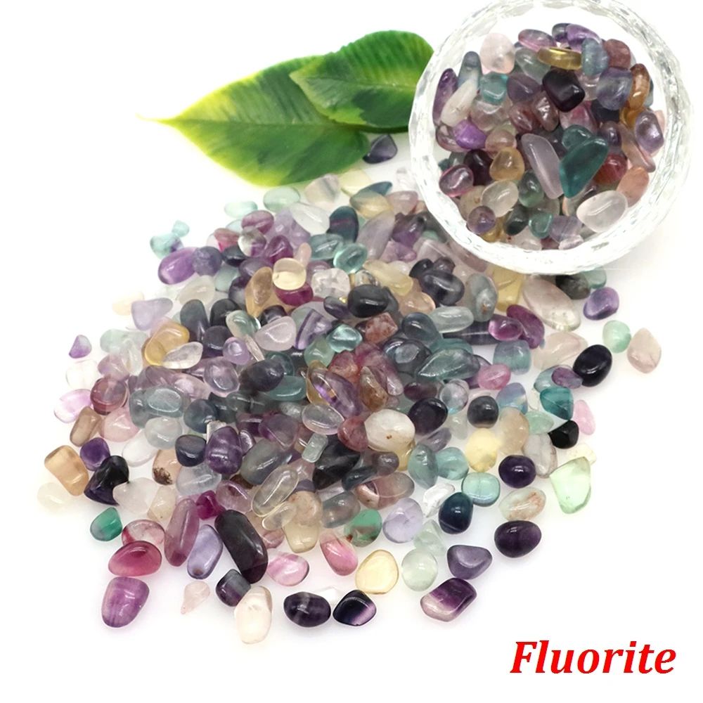 Natural Crystal Chip Stones Tumbled Agate Quartz Gravel For Healing Crafts Aquarium Decor 24