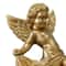 Gold Cherub Angel Wall Hanging Set Cute Resin Angel Statue Pair For Home Decor 0