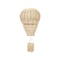 Handwoven Rattan Hot Air Balloon Hanging Decor Kawaii Nursery Wall Ornament Photo Prop 4
