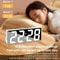 Smart LED Digital Alarm Clock With Temperature Display Adjustable Brightness Dual Alarm Desktop C 5