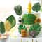 Tropical Palm Leaf Decor Set Artificial Jungle Safari Leaves With Stems For Party Home Styling 3