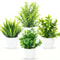 Artificial Bonsai Grass Plant Pot Realistic Mini Greenery For Home Event Decor 0