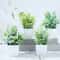 Artificial Bonsai Grass Plant Pot Realistic Mini Greenery For Home Event Decor 1