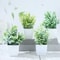 Artificial Bonsai Grass Plant Pot Realistic Mini Greenery For Home Event Decor 1