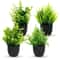 Artificial Bonsai Grass Plant Pot Realistic Mini Greenery For Home Event Decor 5