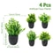 Artificial Bonsai Grass Plant Pot Realistic Mini Greenery For Home Event Decor 6