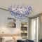 Modern Branch Crystal Chandelier Luxury Pink Blue Teardrop Hanging Ceiling Light 1