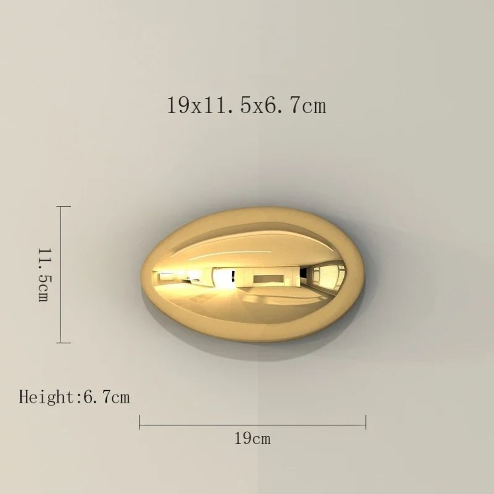 Electroplated Faux Stone Wall Pendant 3D Decorative Hanging Accent For Living Room 13